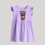 My Blood Type Is Chocolate Baby Frock - LILAC - 0 - 3 Months Old (Chest 17")