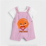Jalebi Baby Delight Dungaree - BABY PINK - 0 - 5 Months Old (Chest 18")