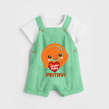 Jalebi Baby Delight Dungaree - GREEN - 0 - 5 Months Old (Chest 18")