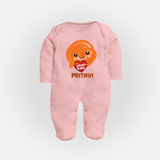 Jalebi Baby Delight Full body suit - BABY PINK - New Born (Chest 7.5")