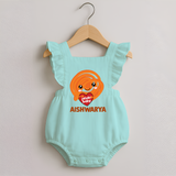 Jalebi Baby Delight Romper Frock - MINT GREEN - 0 - 3 Months Old (Chest 19")