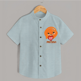 Jalebi Baby Delight Shirt - ARCTIC BLUE - 0 - 6 Months Old (Chest 23")
