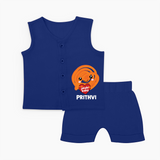 Jalebi Baby Delight Baby Jabla Set - NAVY BLUE - 0 - 3 Months Old (Chest 9.8")