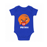 Jalebi Baby Delight Baby Romper - COBALT BLUE - New Born (Chest 14")