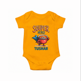 Souper Hero Baby Romper - CHROME YELLOW - New Born (Chest 14")