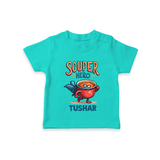 Souper Hero Tshirt - TEAL - 0-5 Months Old (Chest 17")
