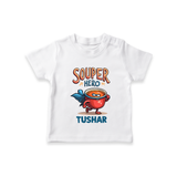 Souper Hero Tshirt - WHITE - 0-5 Months Old (Chest 17")