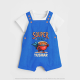 Souper Hero Dungaree - COBALT BLUE - 0 - 5 Months Old (Chest 18")