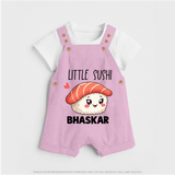 Little Sushi Lover Dungaree - BABY PINK - 0 - 5 Months Old (Chest 18")