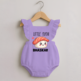 Little Sushi Lover Romper Frock - LILAC - 0 - 3 Months Old (Chest 19")
