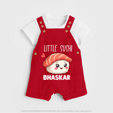 Little Sushi Lover Dungaree - RED - 0 - 5 Months Old (Chest 18")