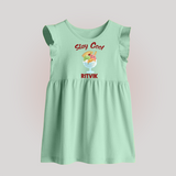 Stay Cool Ice Cream Baby Frock - MINT GREEN - 0 - 3 Months Old (Chest 17")