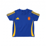 Spain Football Team Inspired Kids T-Shirt – Blue & Gold Matchday Jersey
