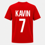 Germany Football Team Inspired Kids T-Shirt – Black Red Gold Match Jersey Design