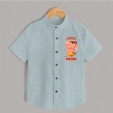 Ganesha My Dancing Companion Shirt | Custom Baby Shirt for Ganesha Devotees - ARCTIC BLUE - 0 - 6 Months Old (Chest 23")