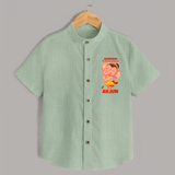 Ganesha My Dancing Companion Shirt | Custom Baby Shirt for Ganesha Devotees - MINT GREEN - 0 - 6 Months Old (Chest 23")