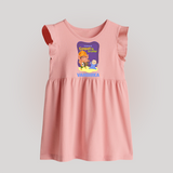 Ganpati Ka Jai-Jaikar Baby Frock | Custom Baby Frock for Ganesha Festival - BABY PINK - 0 - 3 Months Old (Chest 17")