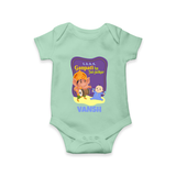 Ganpati Ka Jai-Jaikar Romper | Custom Baby Romper for Ganesha Festival - MINT GREEN - New Born (Chest 14")
