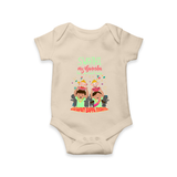 My Ganesha Has Arrived Home Romper | Personalized Baby Romper for Ganesha Devotees - IVORY - New Born (Chest 14")