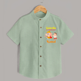Ganesha My Guiding Light Shirt | Personalized Baby Shirt for Ganesha Devotees - MINT GREEN - 0 - 6 Months Old (Chest 23")