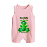 My Ganesha is Eco-Friendly Romper Suit / Sleeveless Romper | Custom Baby Romper Suit / Sleeveless Romper for Eco-Conscious Ganesha Lovers - BABY PINK - 0 - 5 Months Old (Chest 18")