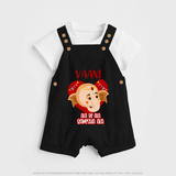 Ala Re Ala Ganesha Ala Dungaree Set | Personalized Baby Dungaree Set for Ganesha Festival - BLACK - 0 - 5 Months Old (Chest 18")