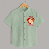 Ala Re Ala Ganesha Ala Shirt | Personalized Baby Shirt for Ganesha Festival - MINT GREEN - 0 - 6 Months Old (Chest 23")