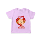 Ala Re Ala Ganesha Ala T-Shirt | Personalized Baby T-Shirt for Ganesha Festival - LILAC - 0-5 Months Old (Chest 17")