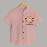 Ganapati Bappa Superstar Shirt | Custom Baby Shirt for Ganesha Celebration - PEACH - 0 - 6 Months Old (Chest 23")