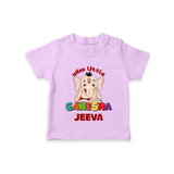 Wise Little Ganesha T-Shirt | Personalized Baby T-Shirt for Ganesha Festival - LILAC - 0-5 Months Old (Chest 17")