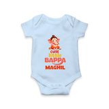 Cute Little Bappa Romper | Custom Baby Romper for Ganesha Devotees - BABY BLUE - New Born (Chest 14")