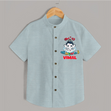 Kutty Vinayagar Shirt | Personalized Baby Shirt for Ganesha Celebration - ARCTIC BLUE - 0 - 6 Months Old (Chest 23")