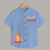 Ganpati's Favourite Shirt | Custom Shirt for Ganesha Devotees - SKY BLUE - 0 - 6 Months Old (Chest 23")