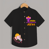 Little Companion Shirt | Personalized Shirt for Ganesha Devotees - BLACK - 0 - 6 Months Old (Chest 23")