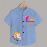 Little Companion Shirt | Personalized Shirt for Ganesha Devotees - SKY BLUE - 0 - 6 Months Old (Chest 23")