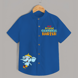 My Friend Ganesha Shirt | Personalized Shirt for Ganesha Devotees - COBALT BLUE - 0 - 6 Months Old (Chest 23")