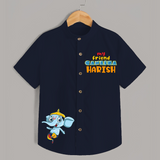 My Friend Ganesha Shirt | Personalized Shirt for Ganesha Devotees - NAVY BLUE - 0 - 6 Months Old (Chest 23")