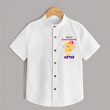 Ganesh Chaturthi Baby Shirt | Personalized Shirt for Your Little Devotee - WHITE - 0 - 6 Months Old (Chest 23")