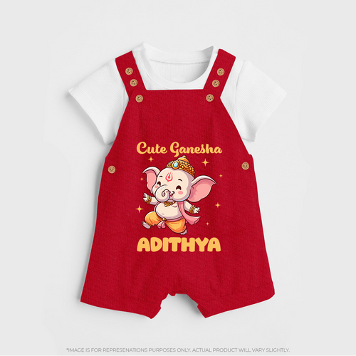 Cute Ganesha Dungaree | Personalized Baby Dungaree for Your Little Ganesha