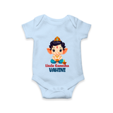Little Ganesha Romper / Onesie | Personalized Baby Romper / Onesie for Your Little Ganesha - BABY BLUE - New Born (Chest 14")