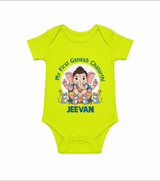 My First Baby Ganesha With Mouse Companion Printed Romper