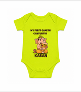 My First Little Ganesha Mouse Friendship Illustration Printed Romper