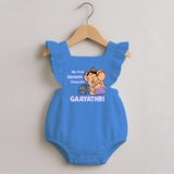 My First Baby Ganesha Sweet Blessings Printed Romper Frock