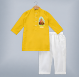 Ganpati Bappa Morya Divine Blessings Printed Kurta Set