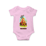 Ganesha Blessings Festive Garden Printed Romper - BABY PINK - New Born (Chest 14")