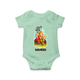 Ganesha Blessings Festive Garden Printed Romper - MINT GREEN - New Born (Chest 14")