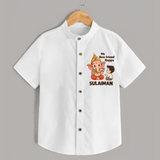 Little Devotee With Ganesha Friendship Printed Shirt - WHITE - 0 - 6 Months Old (Chest 23")