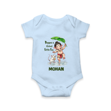 Bappa's Little Fan Ganesha Celebration Printed Romper - BABY BLUE - New Born (Chest 14")