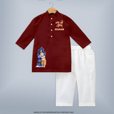 Ganpati Bappa Morya Artistic Devotion Printed Kurta Set