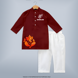 Ganpati Bappa Morya Traditional Celebration Printed Kurta Set
